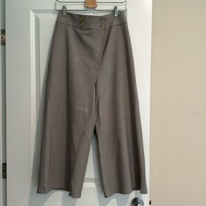 Grey culottes (cropped)